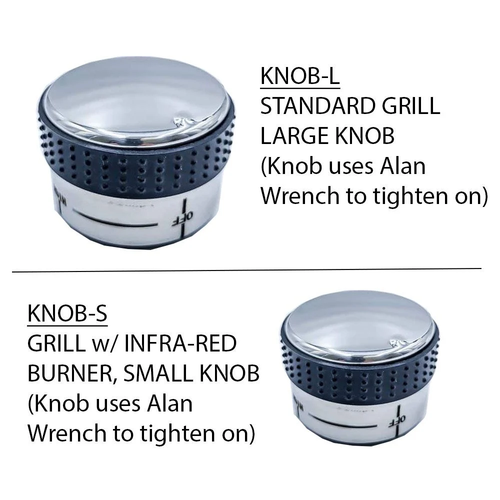 Grill & Side Burner Knob - P-Knob S - Small Knob IR Grill Back Burner P-Knob-s
